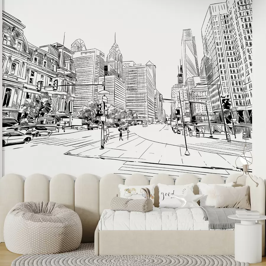 Fototapete Gebäude, Tageszeit e Wolkenkratzer u51069