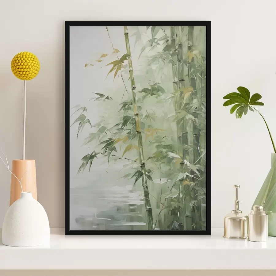 Fototapete Bambushain Imitation Malerei f42118