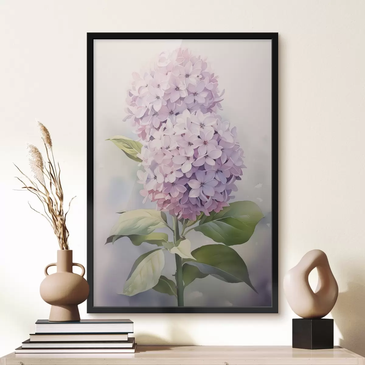 Poster Hyazinthenzweig Nachahmung Aquarell f42120