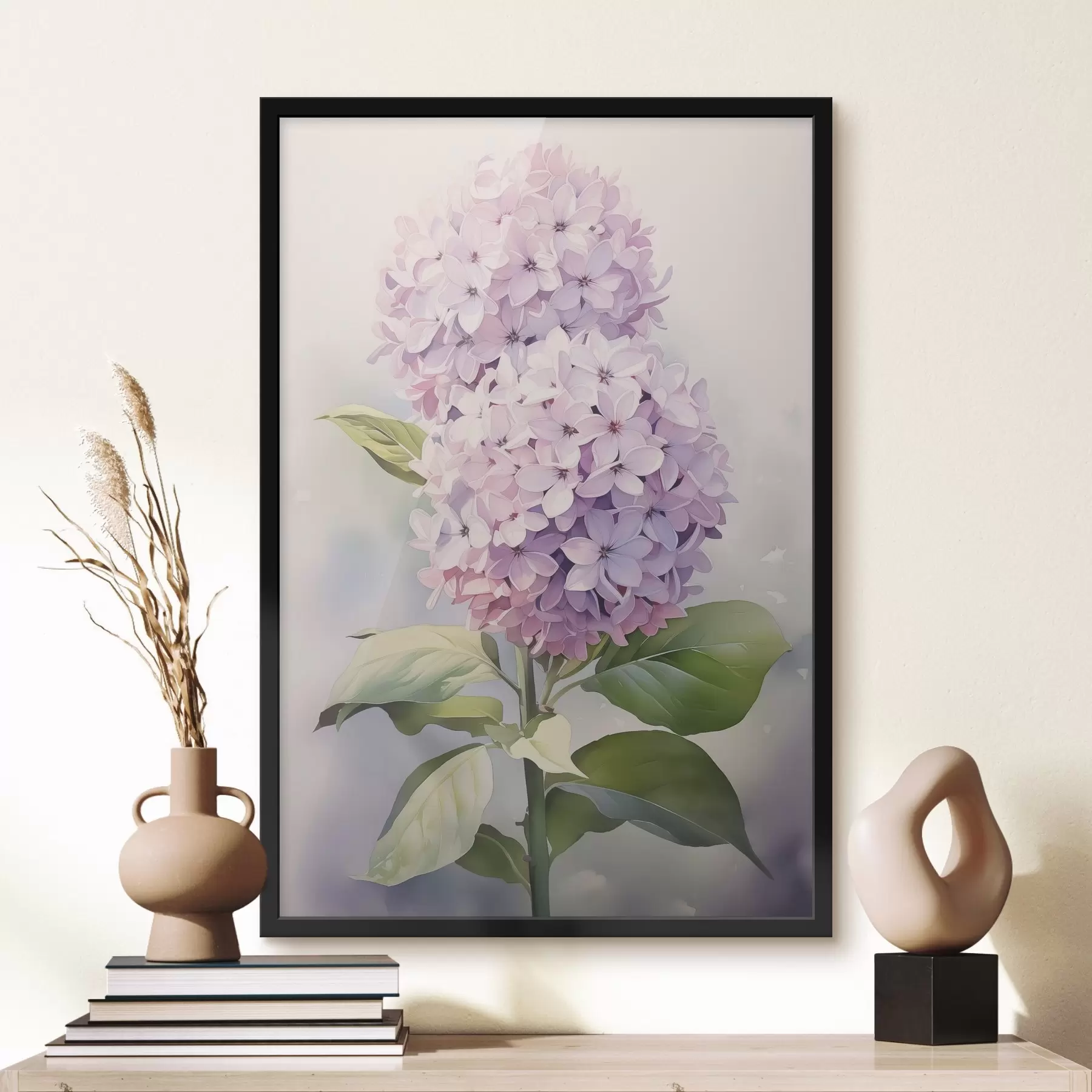 Fototapete Hyazinthenzweig Nachahmung Aquarell f42120