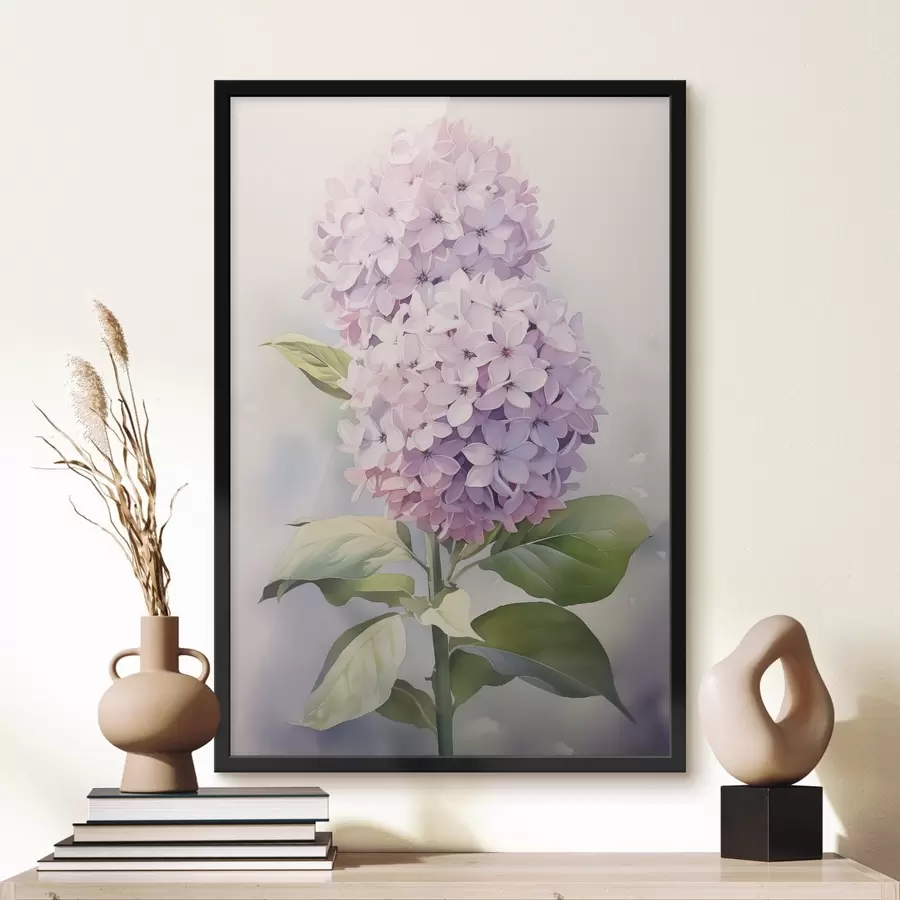 Fototapete Hyazinthenzweig Nachahmung Aquarell f42120