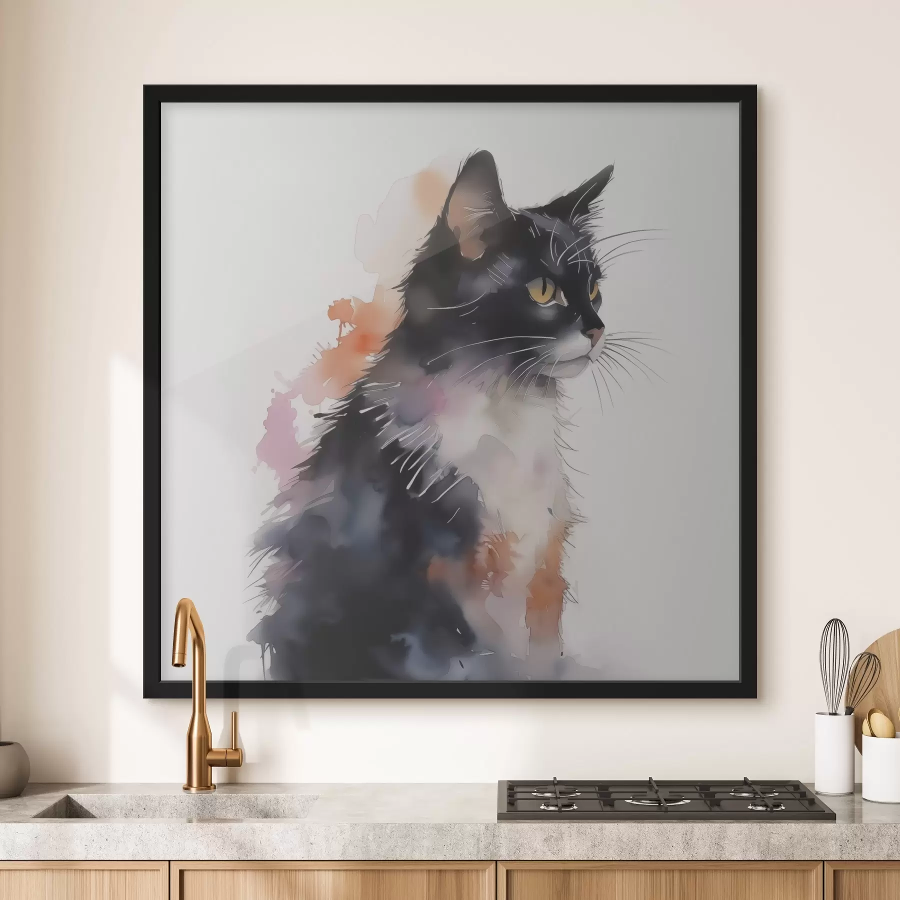 Fototapete Katzenimitation Aquarell f42121