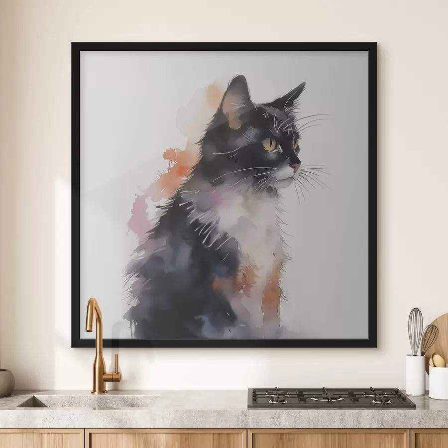 Fototapete Katzenimitation Aquarell f42121