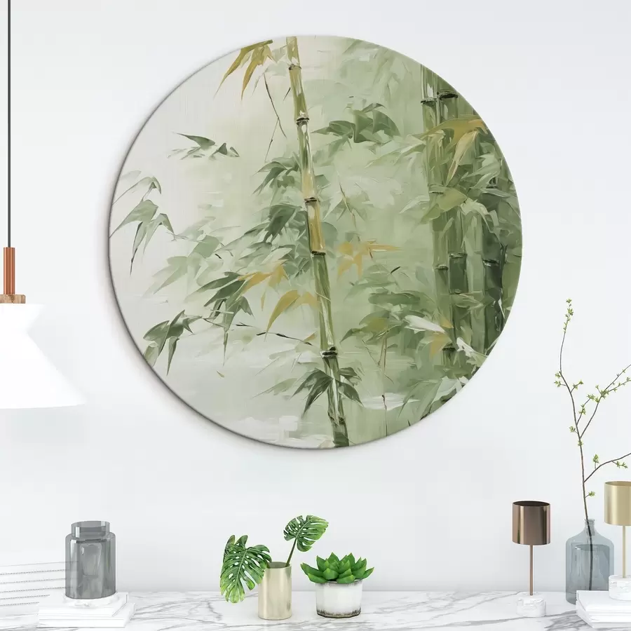 Wandbilder Bambushain Imitation Malerei r42118