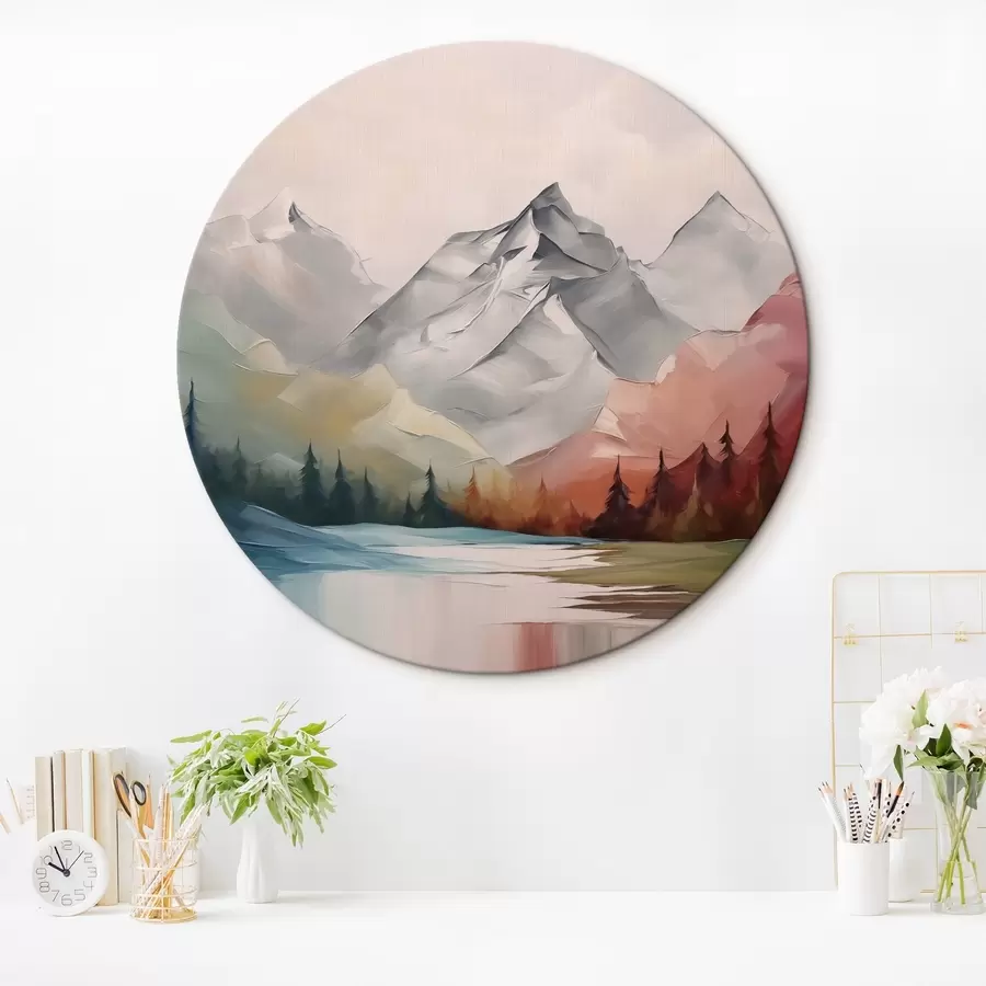 Wandbilder Berge und Wald Nachahmung der Malerei r42128