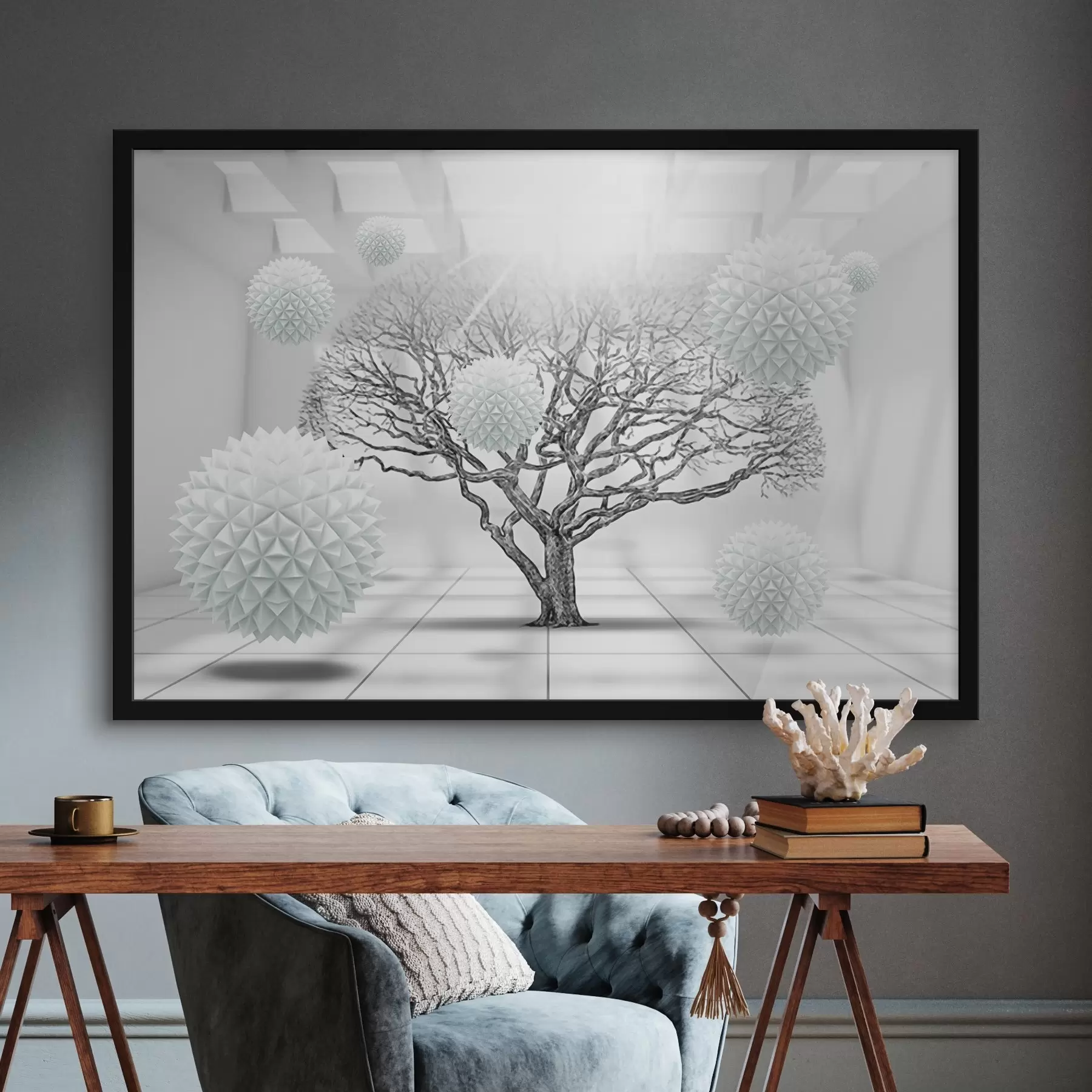 Fototapete Ein sich ausbreitender Baum f02828