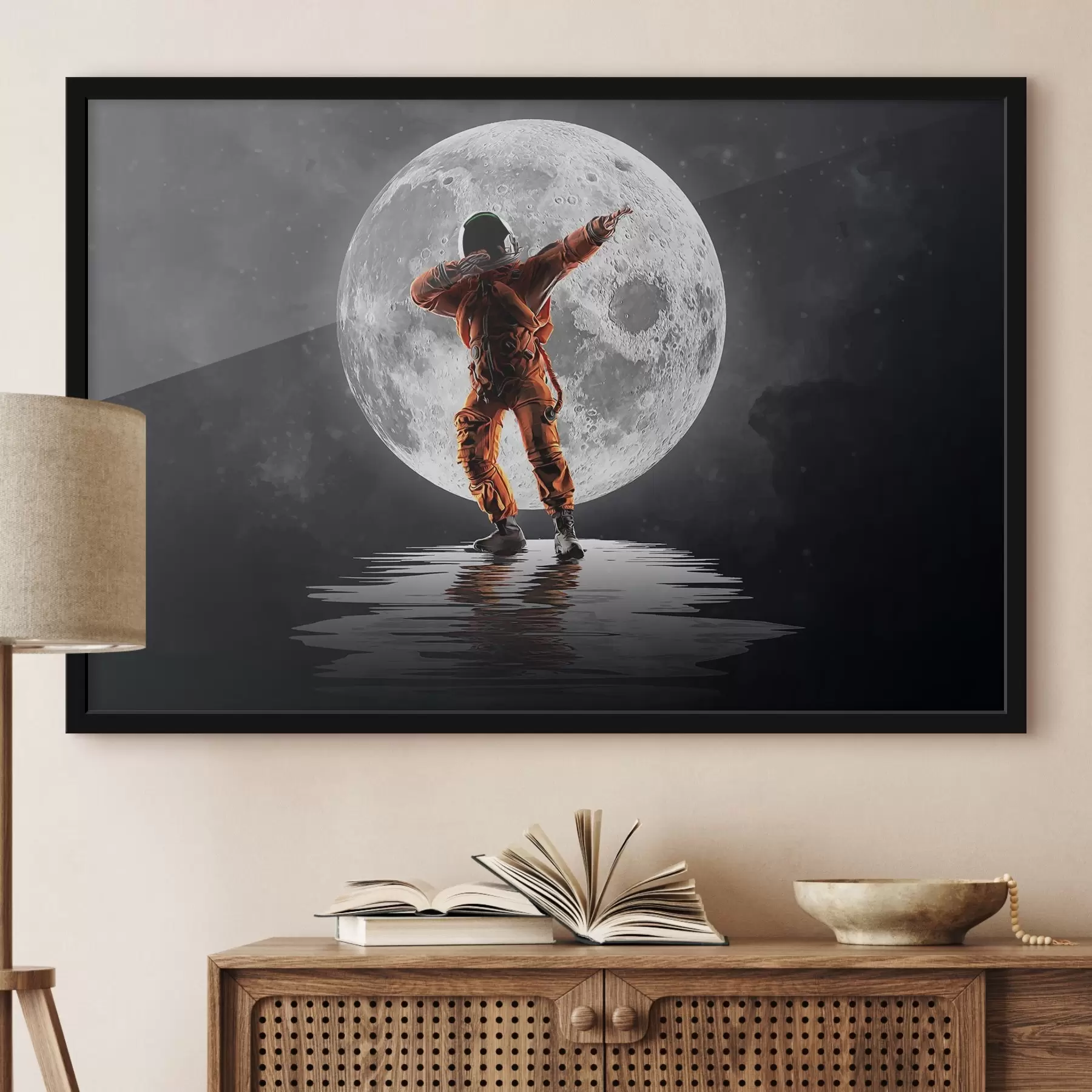 Wandbilder astronaut auf dem Mond f33905