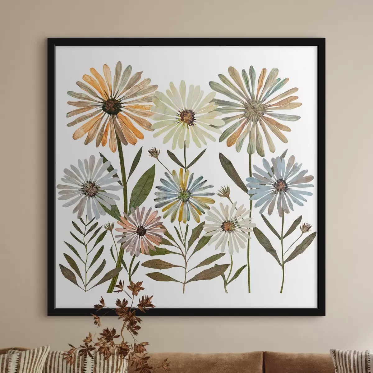 Poster bunte Gänseblümchen f34120