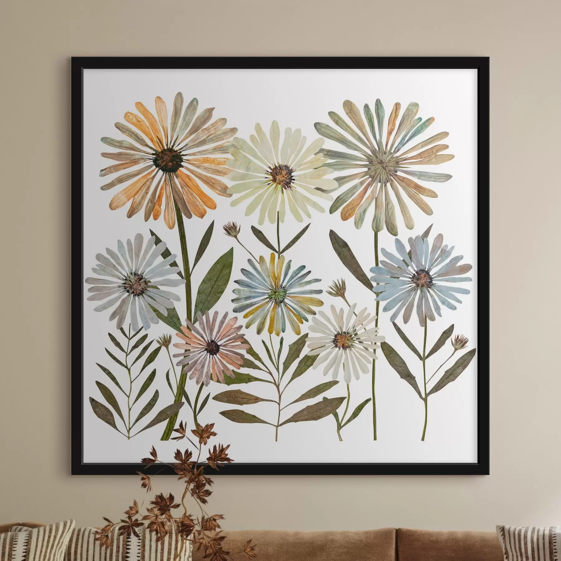 Fototapete bunte Gänseblümchen f34120