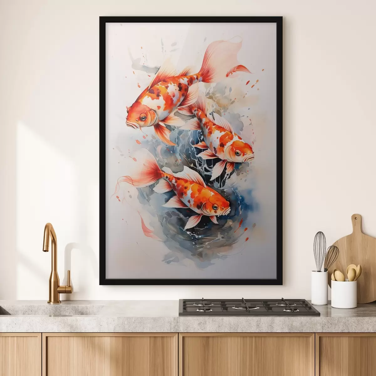 Poster Koi im Teich f34247
