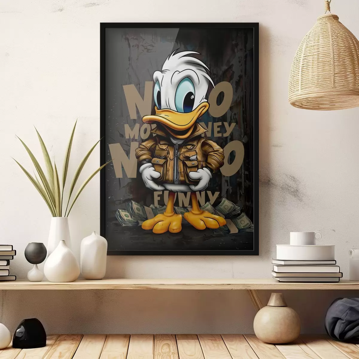 Poster Donald Duck auf Graffiti f35194