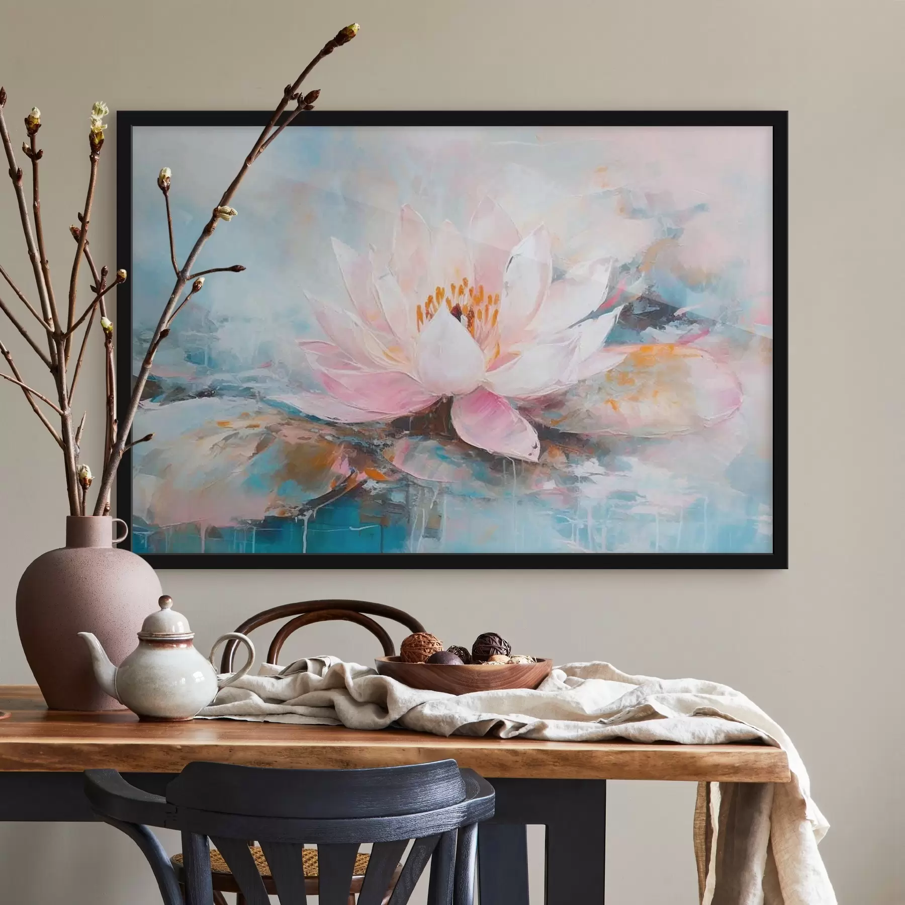 Fototapete Aquarell Pfingstrose Illustration f35449