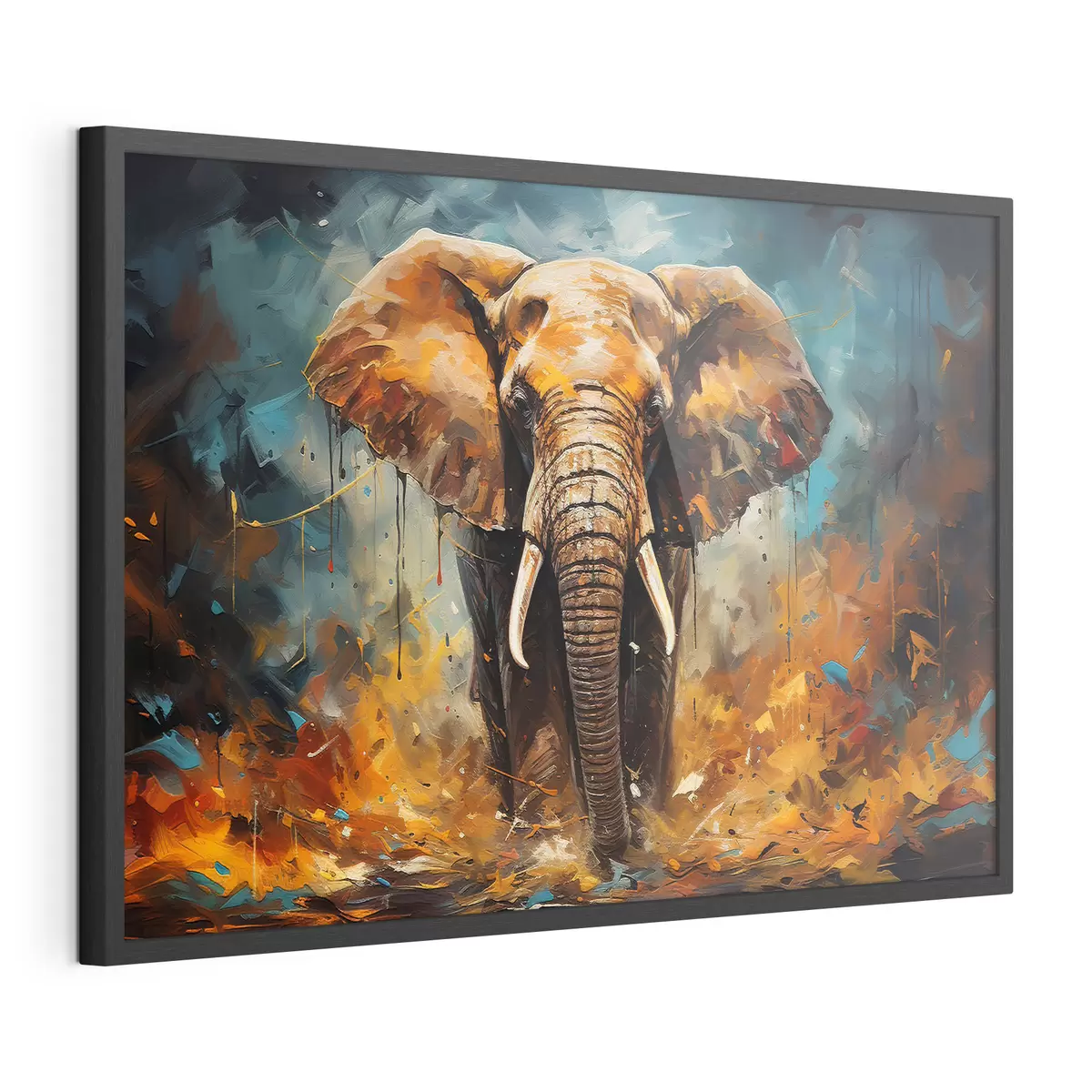 Poster Abstrakte Zeichnung, Elefant f35505