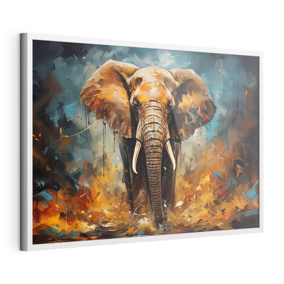 Poster Abstrakte Zeichnung, Elefant f35505
