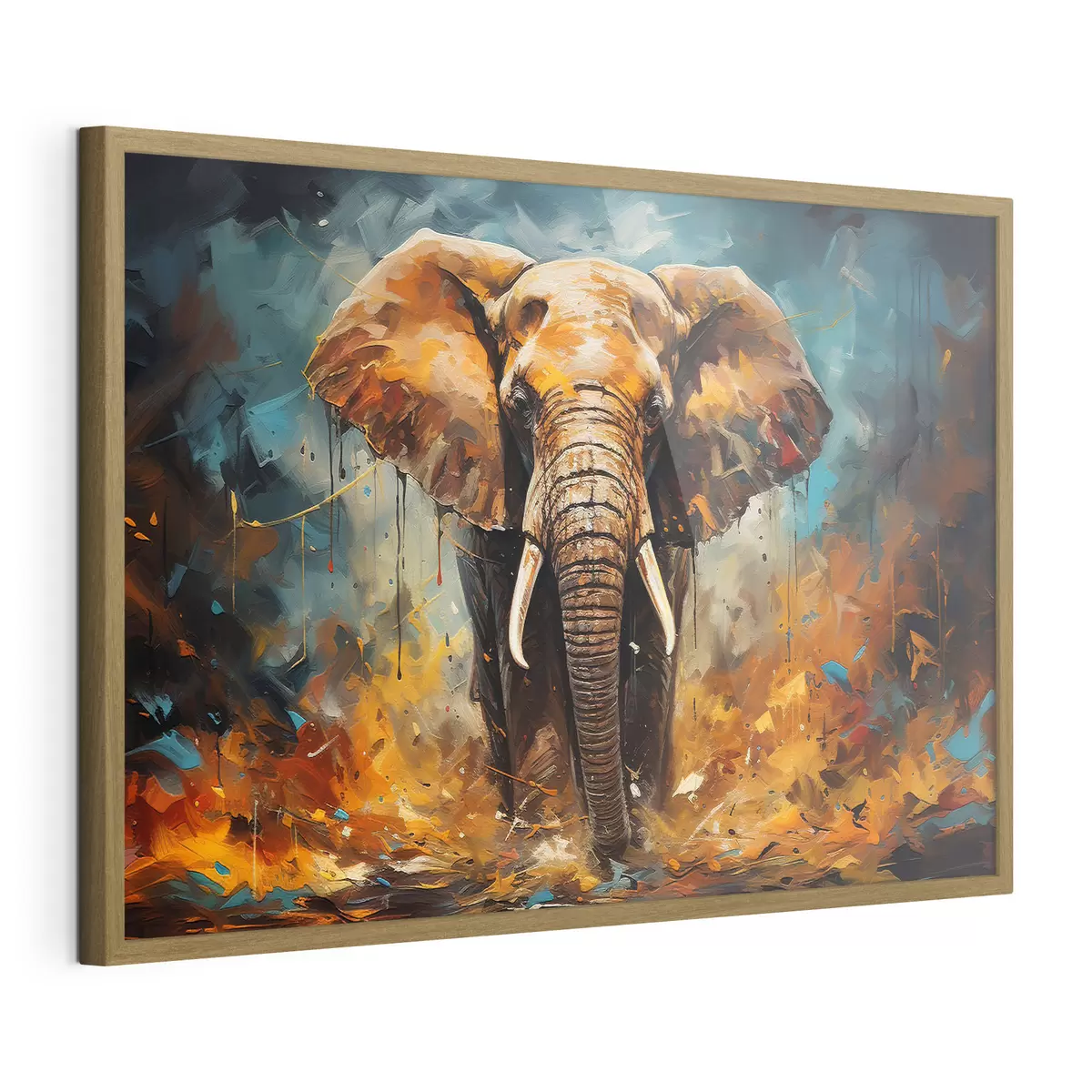Poster Abstrakte Zeichnung, Elefant f35505