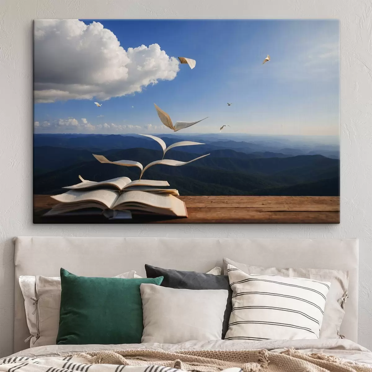 Wandbilder Fliegende Seiten eines Buches s42095