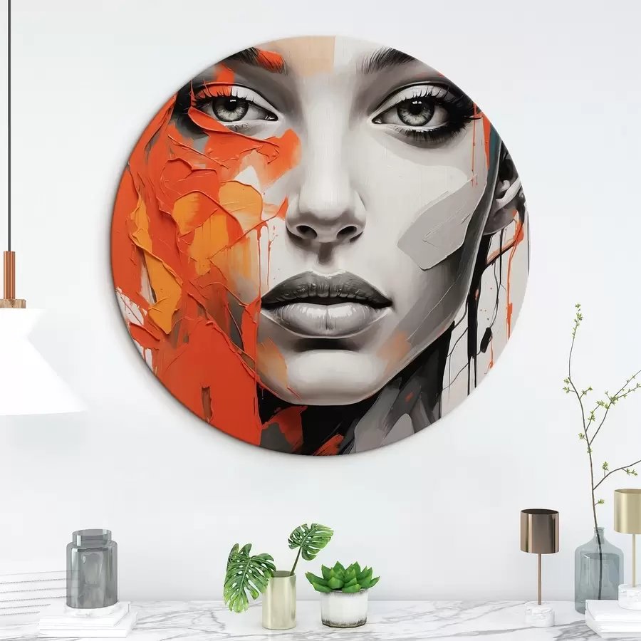 Wandbilder Gesicht eines Mädchens im Stil der Ölmalerei r41764