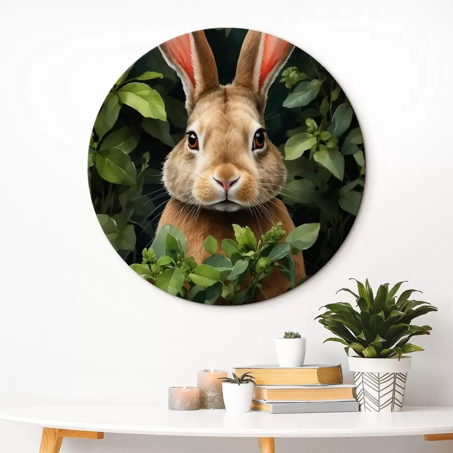 Wandbilder Hase im Gebüsch r41779