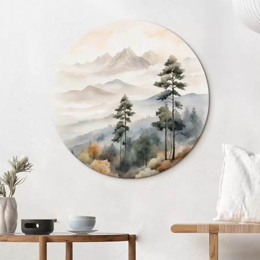 Wandbilder Wald im Nebel r41780