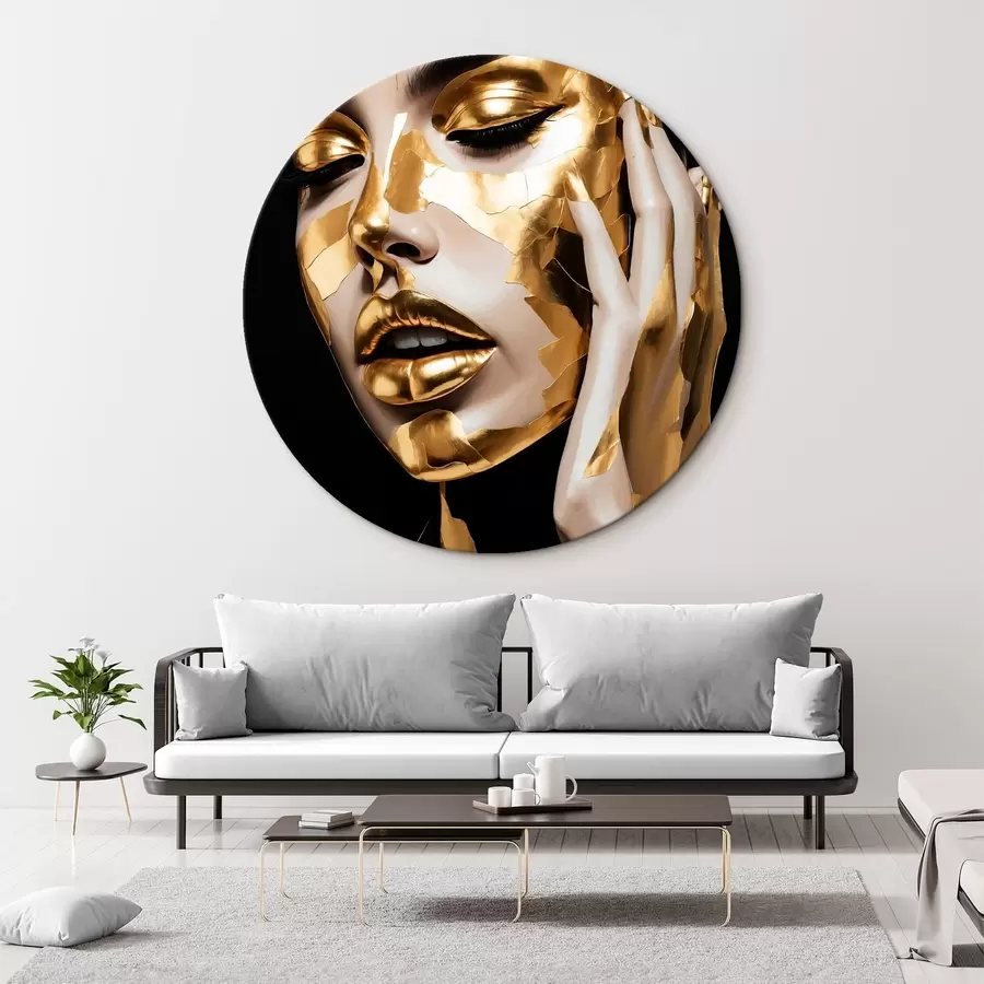 Wandbilder Mädchengesicht in Farbe r42091