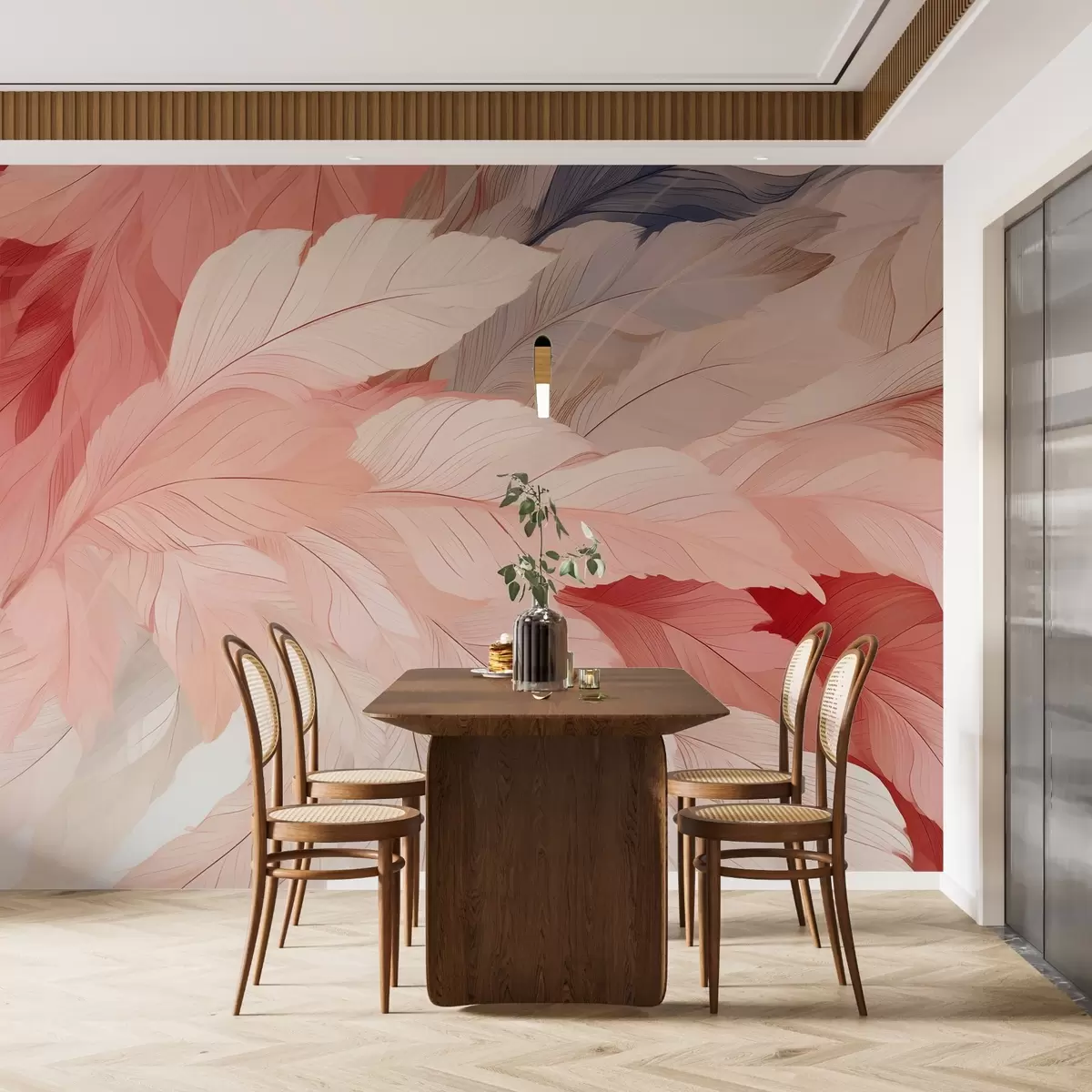 Fototapete Federn in zarten Querschnitten w02598