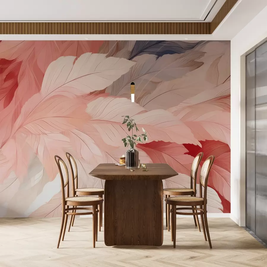 Fototapete Federn in zarten Querschnitten w02598