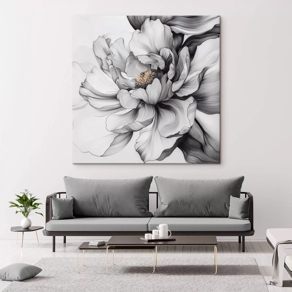 Wandbilder Große abstrakte Blume s41990