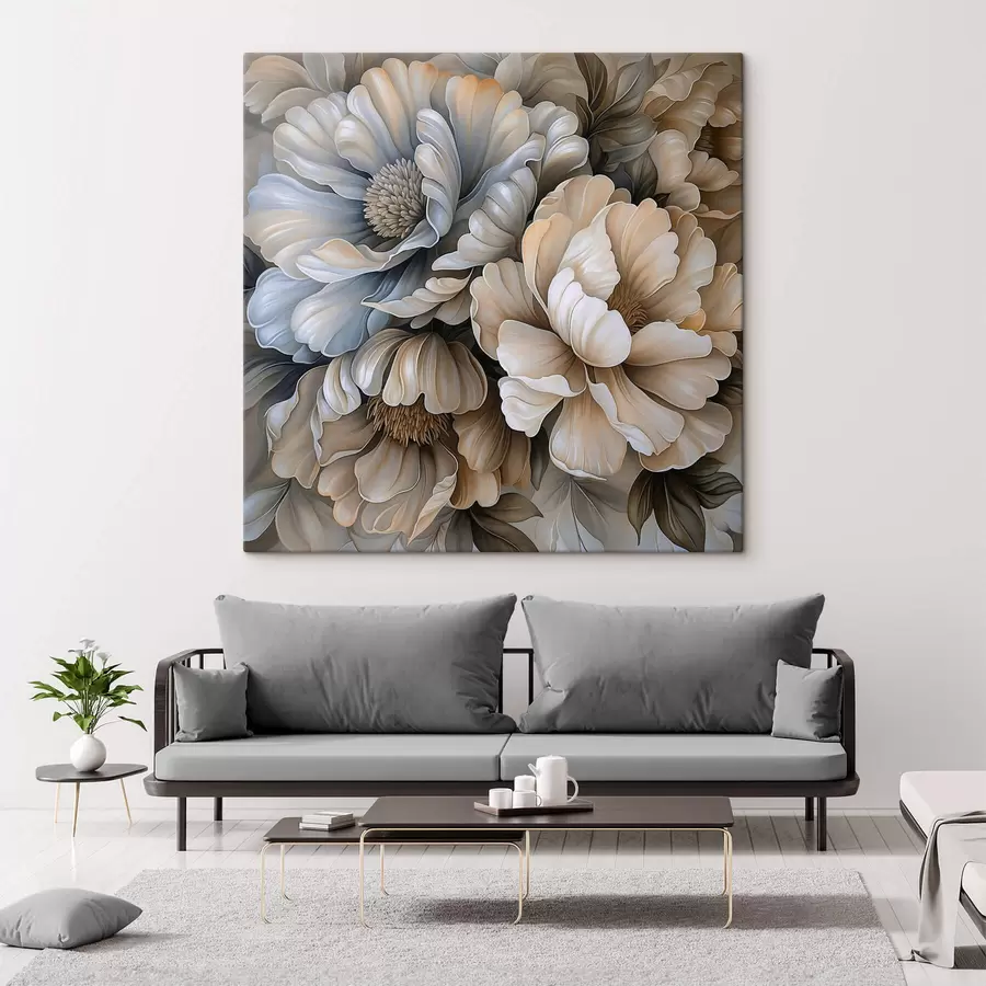 Wandbilder Blumenstrauß aus großen Blumen s42108