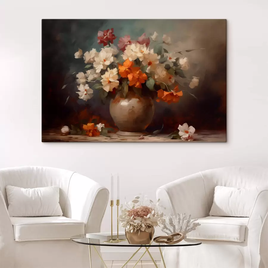 Wandbilder Blumenstrauß in einer Vase s42113