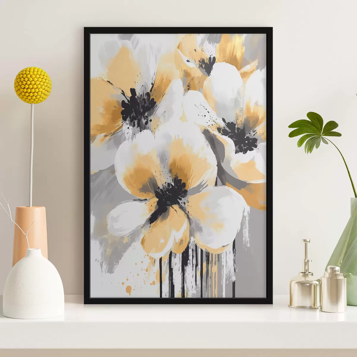 Poster Abstrakte Blumen f42109