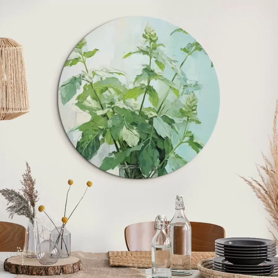 Wandbilder Vegetation in einer transparenten Vase Nachahmung der Malerei r42148