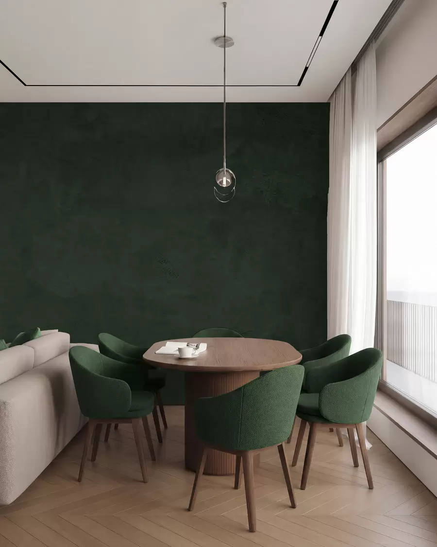 Fototapete Grüner Hintergrund mit Betonwandeffekt w02553v1