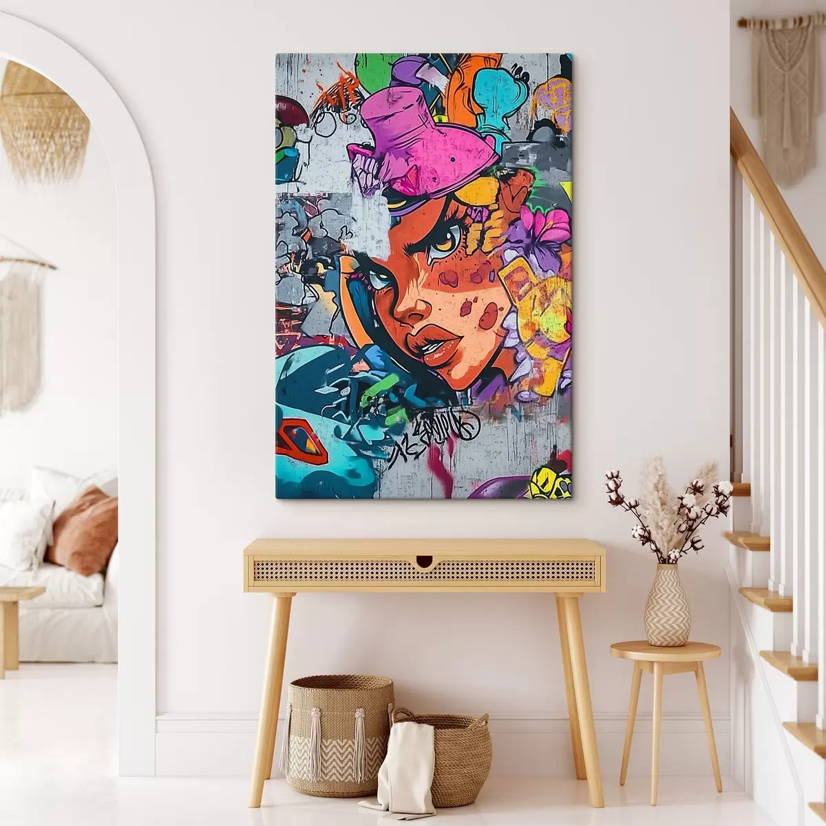 Wandbilder Helles Graffiti-Porträt s42173