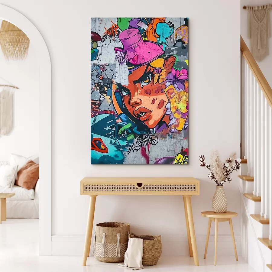 Wandbilder Helles Graffiti-Porträt s42173