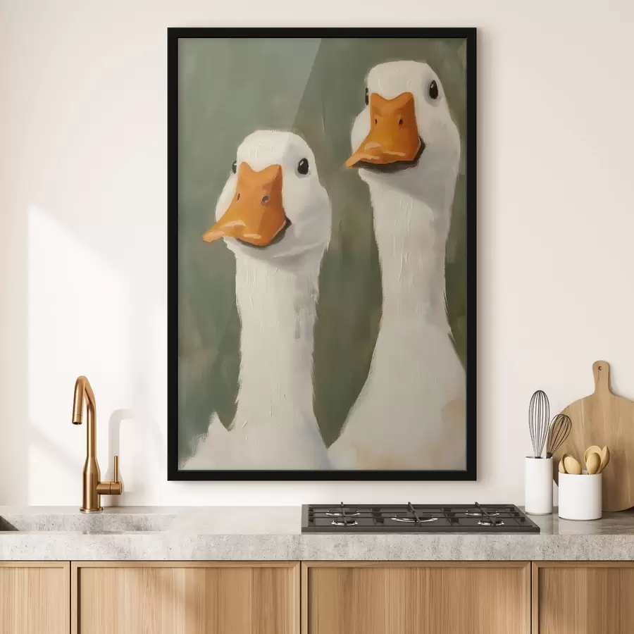 Fototapete Zwei Gänse f42152