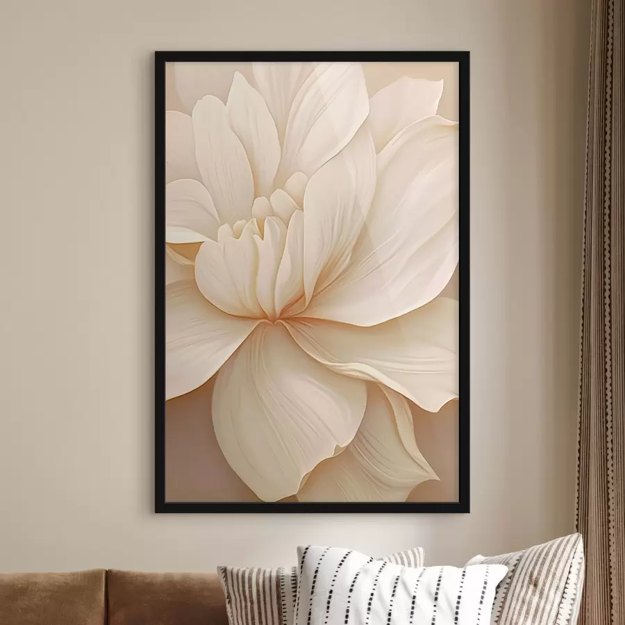 Fototapete Cremige Blume f42165