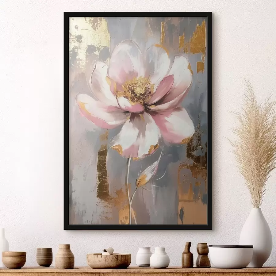 Fototapete Blume auf abstraktem Hintergrund f42167