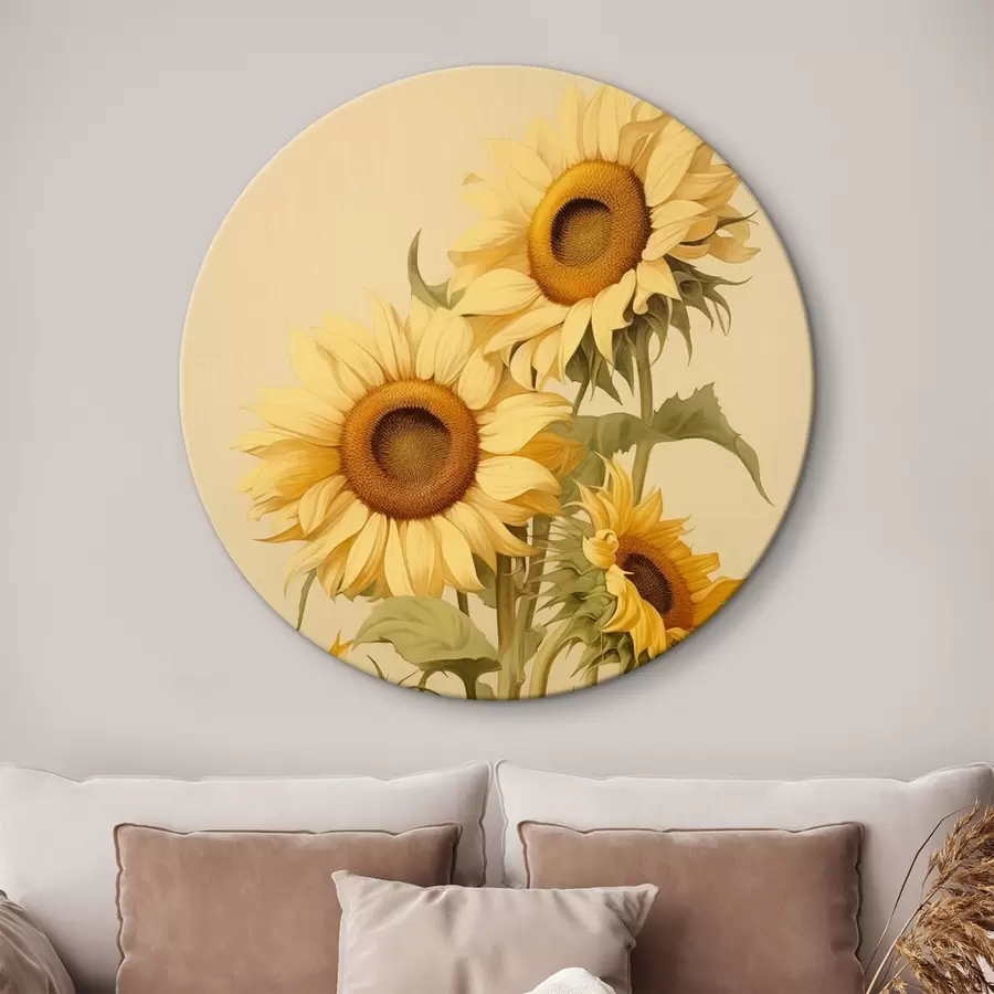 Wandbilder Sonnenblumen im Sonnenlicht r42155