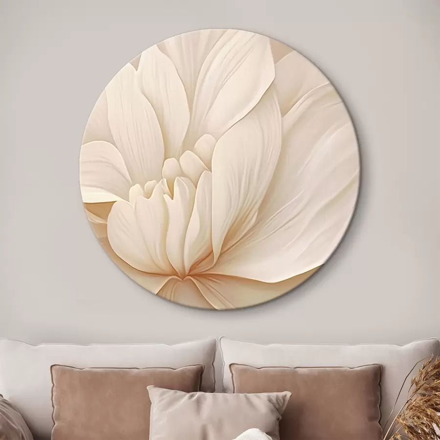 Wandbilder Cremige Blume r42165