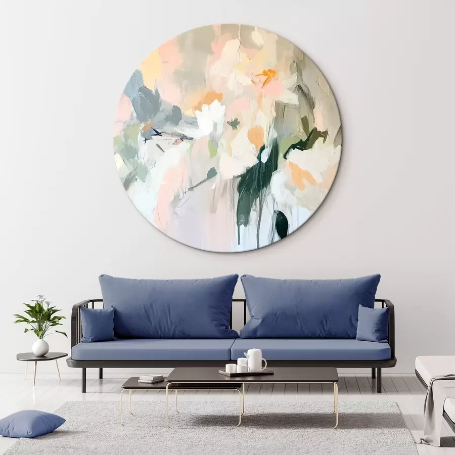 Wandbilder Abstrakte Zeichnung, Acryl-Stil, weiche natürliche Farben r42204