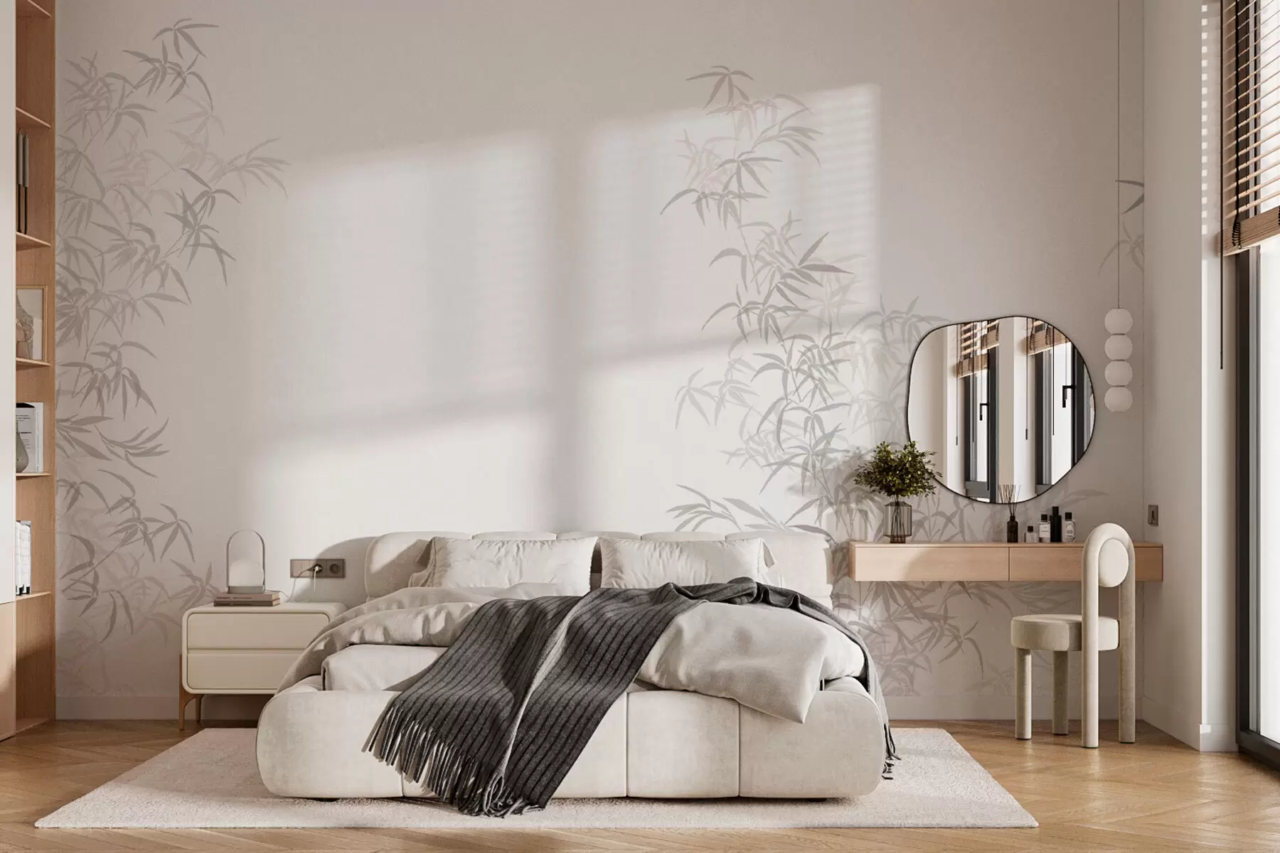 Fototapete Bambus Minimalismus Wabi-Sabi w08555