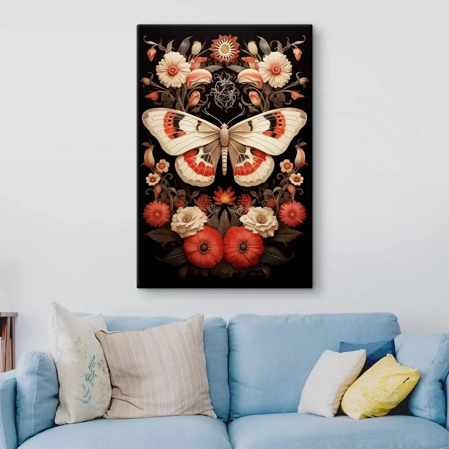 Wandbilder Eine Vielzahl von Schmetterlingen s42293