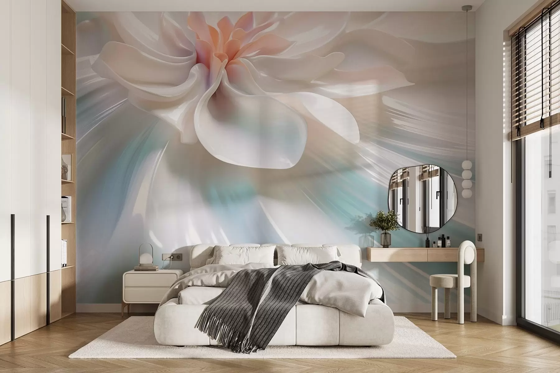 Fototapete Volumetrische exquisite Blume w02676