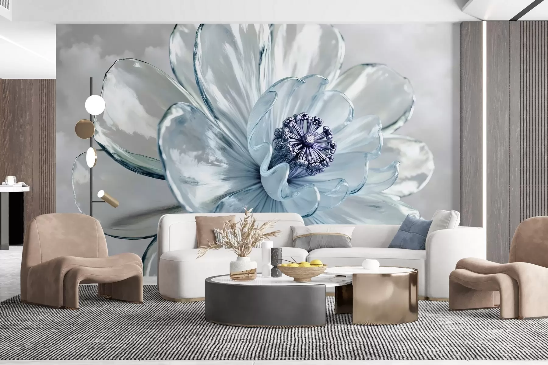 Fototapete Transparente majestätische Blume w02677v1