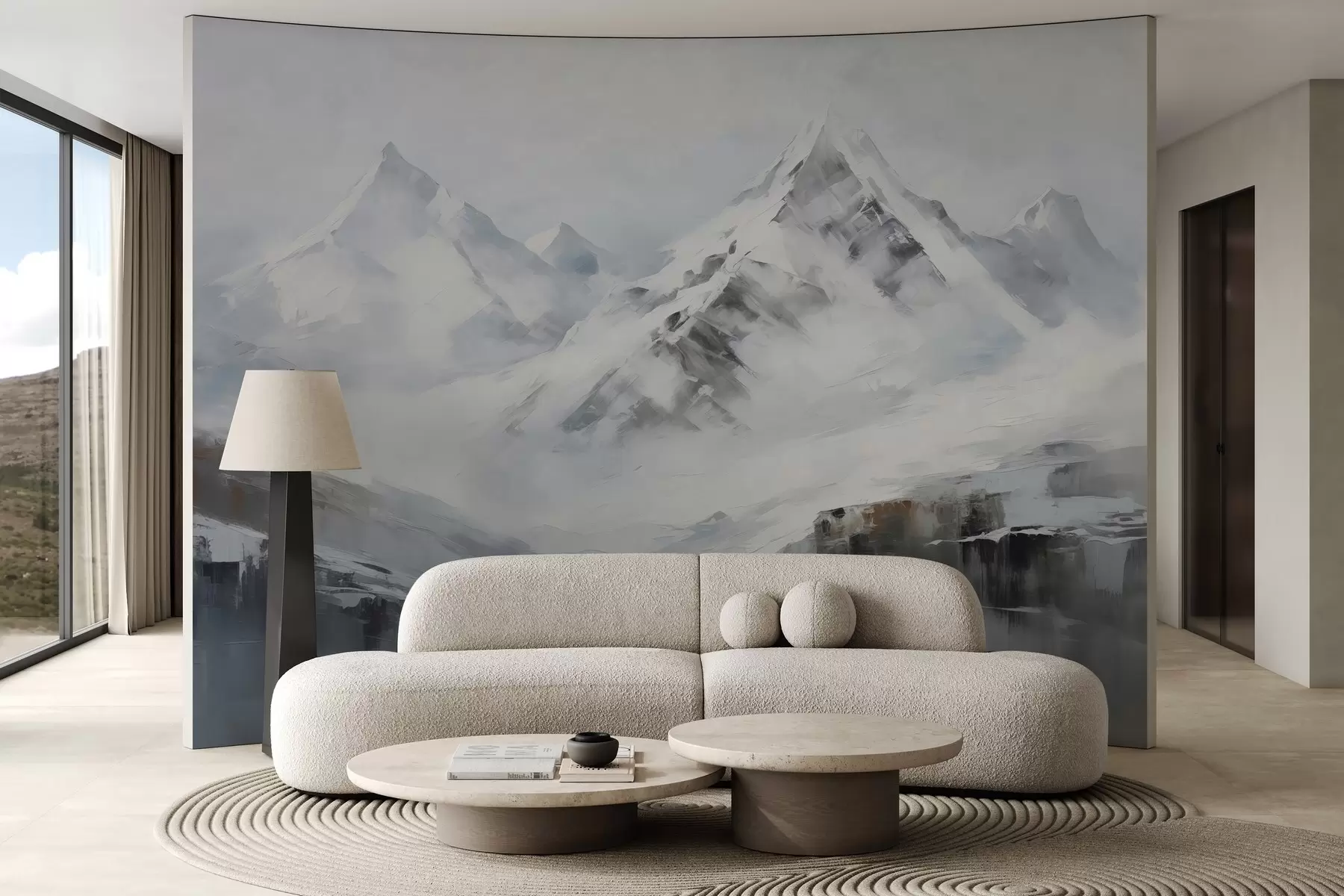 Fototapete Stilisierte Berge w02681