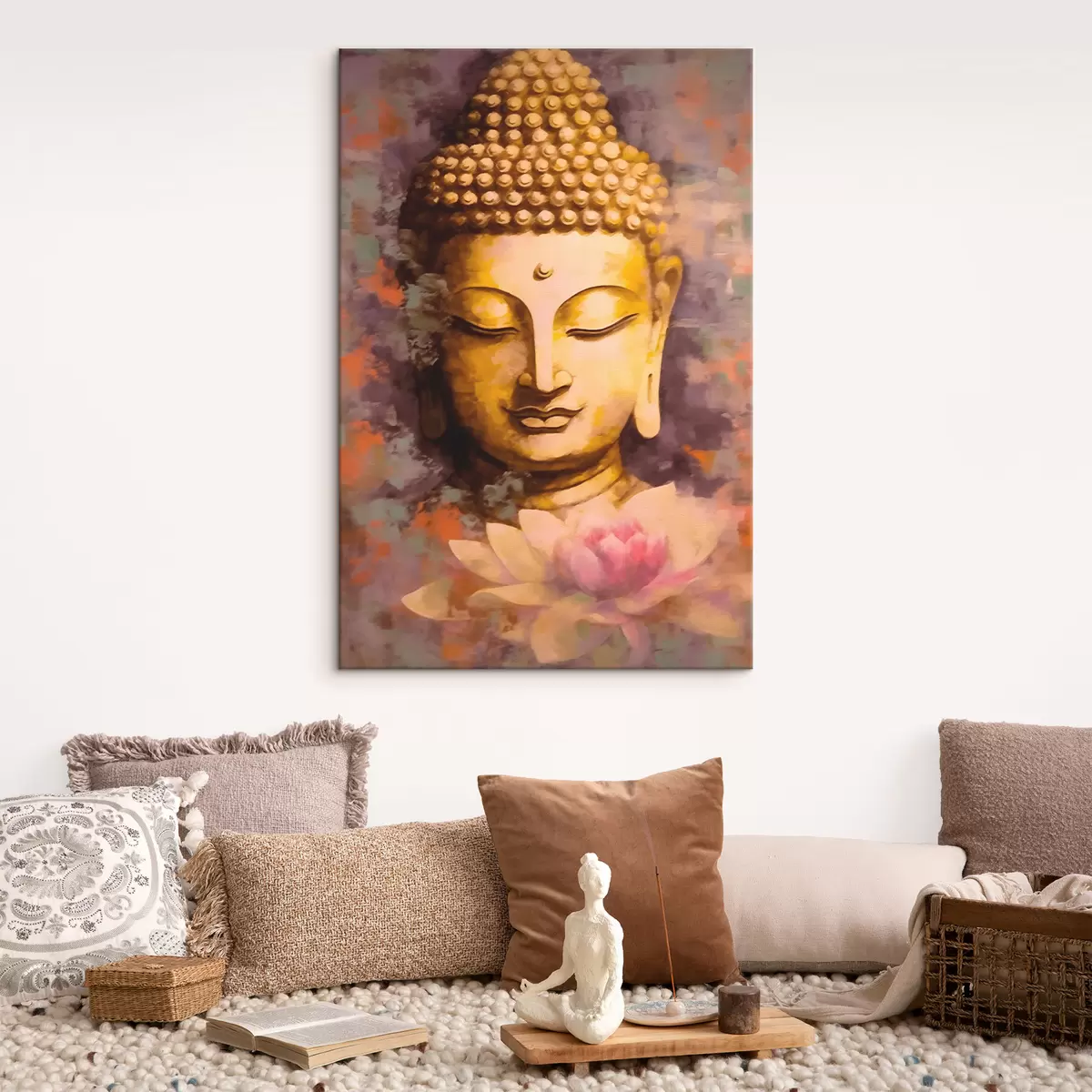 Wandbilder Buddha und Lotos s42311