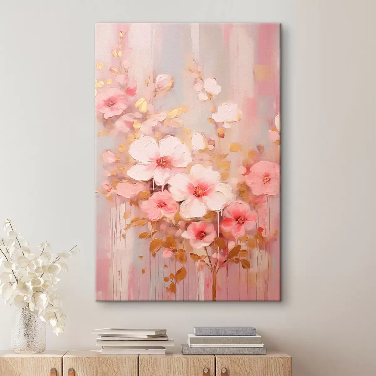 Wandbilder Schöne rosa Blumen s42315