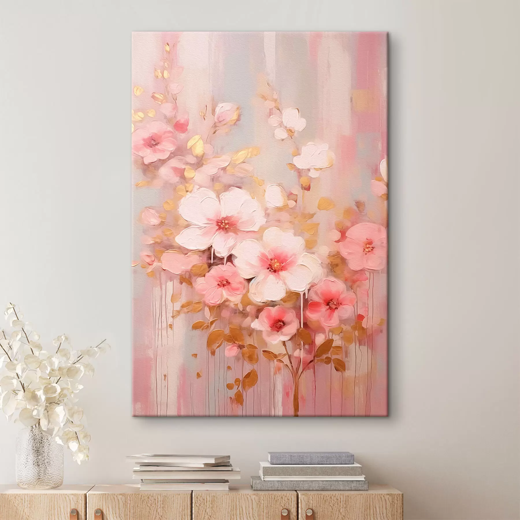 Wandbilder Schöne rosa Blumen s42315