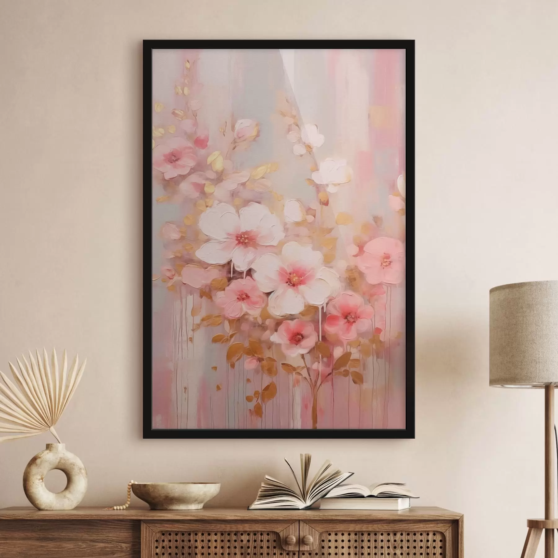 Fototapete Schöne rosa Blumen f42315