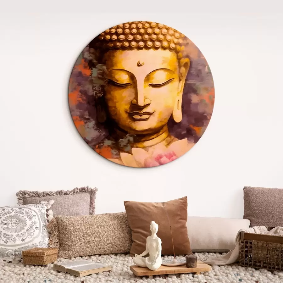 Wandbilder Buddha und Lotos r42311